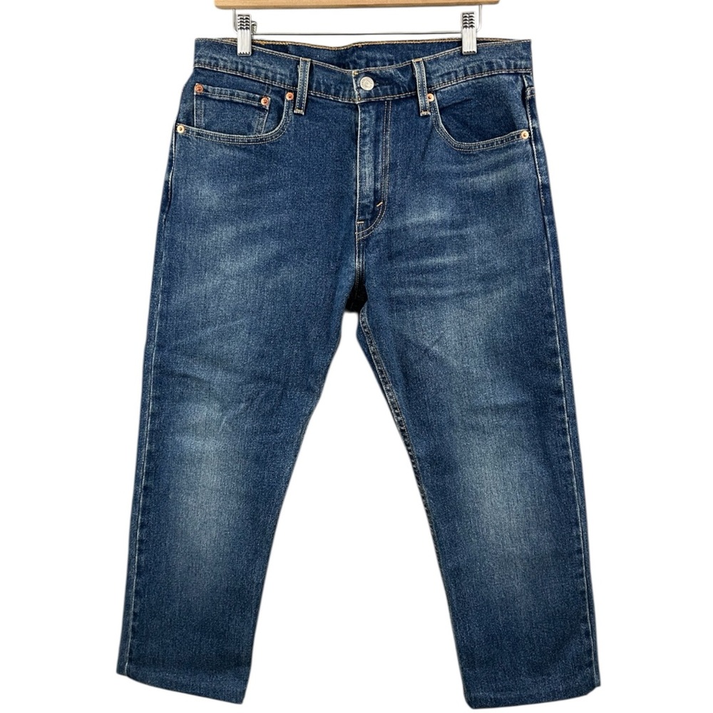 Levi’s 512 Blue Hemmed Cropped Jeans Size 33